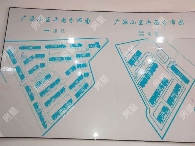 4室2廳2陽臺 廣源小區(qū)一組團小區(qū)平面圖