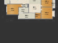 5室2廳5陽(yáng)臺(tái) 春苑花園戶型圖