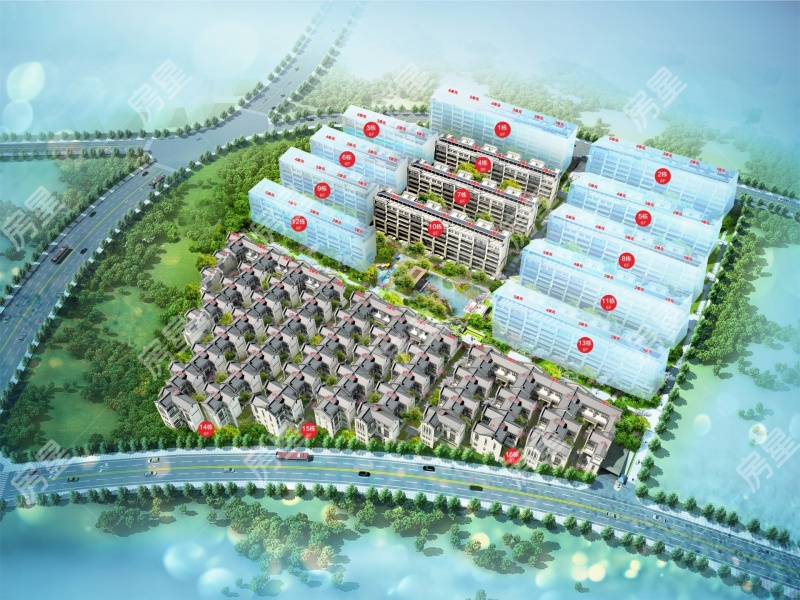 5室3廳2陽臺 中海云麓九里一期別墅小區(qū)平面圖