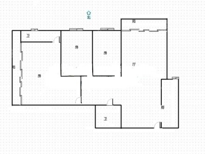 3室2廳1陽(yáng)臺(tái) 益龍萬(wàn)象城
