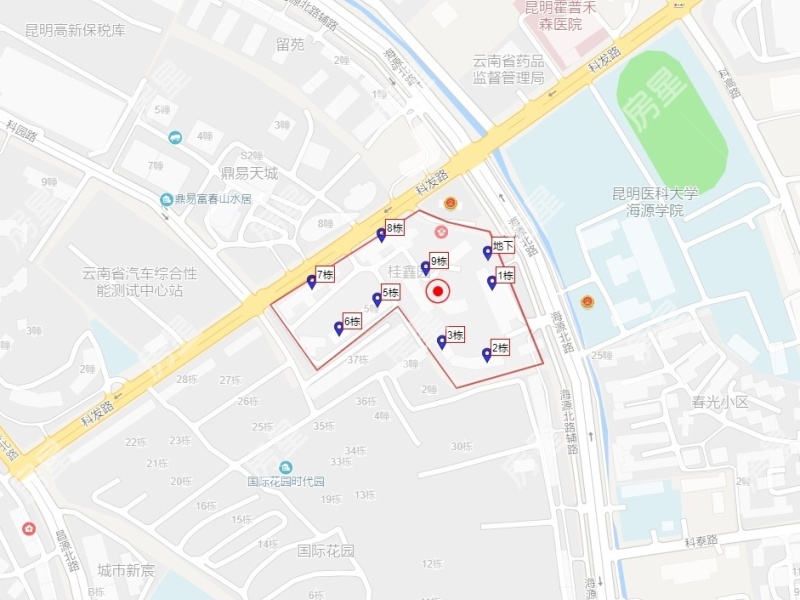 桂鑫园小区平面图