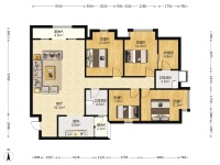 4室2廳2陽臺(tái) 萬宏國(guó)際一期戶型圖