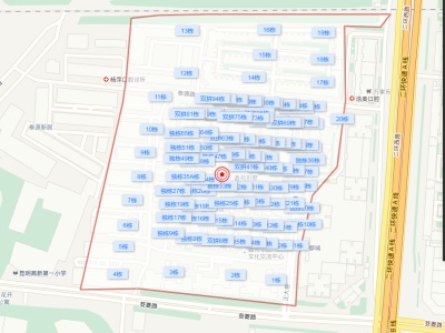 2室2廳1陽臺 鑫苑小區(qū)小區(qū)平面圖