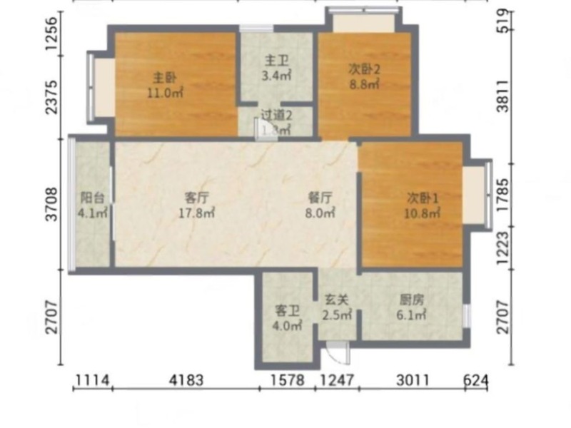 中建龙熙壹号三期户型图