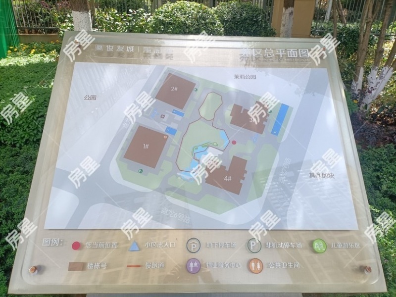 4室2廳2陽臺(tái) 俊發(fā)城茉莉苑小區(qū)平面圖