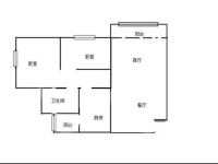 2室1廳1陽臺 廣福城樂福園戶型圖