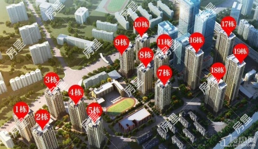 万彩城一期小区平面图