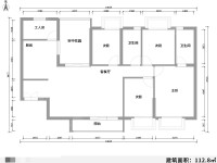 4室2廳2陽(yáng)臺(tái) 玫瑰灣小區(qū)戶型圖