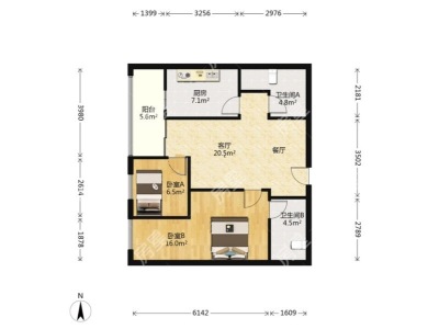 2室2廳 金尚俊園一期