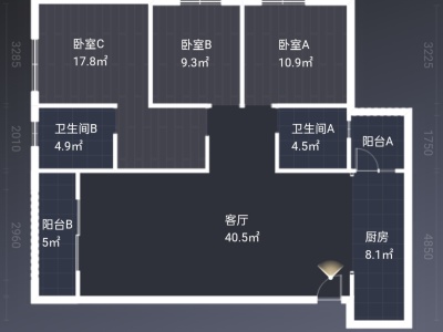 3室2廳2陽臺 廣福城雅福園