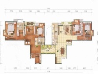 4室2廳2陽臺 南亞風(fēng)情第壹城星辰苑戶型圖