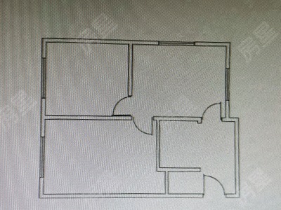 2室2廳1陽(yáng)臺(tái) 云南省計(jì)量院宿舍戶型圖