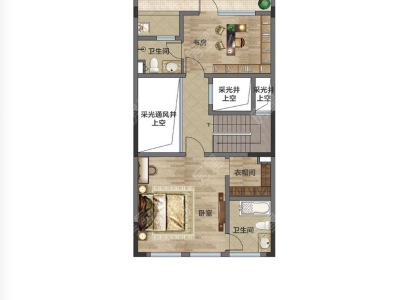 4室3廳4陽臺 美的順城府別墅戶型圖