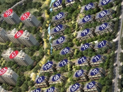 4室3廳4陽臺 美的順城府別墅小區(qū)平面圖