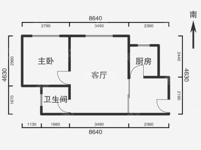 1室1廳 澳霖公寓