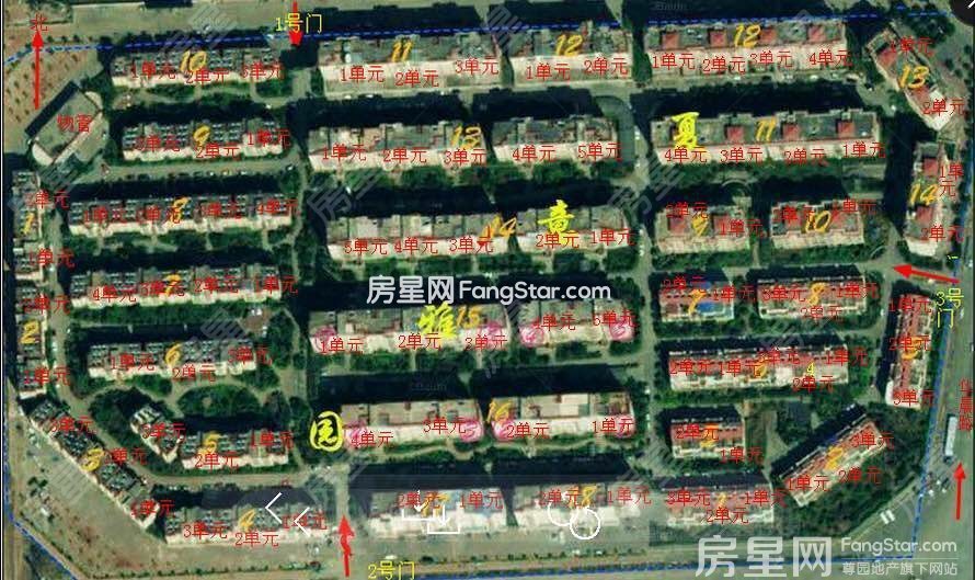 7室3廳2陽臺 夏意雅園別墅小區(qū)平面圖