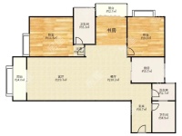 3室2廳2陽臺 俊發(fā)盛唐城星河郡（一期）戶型圖