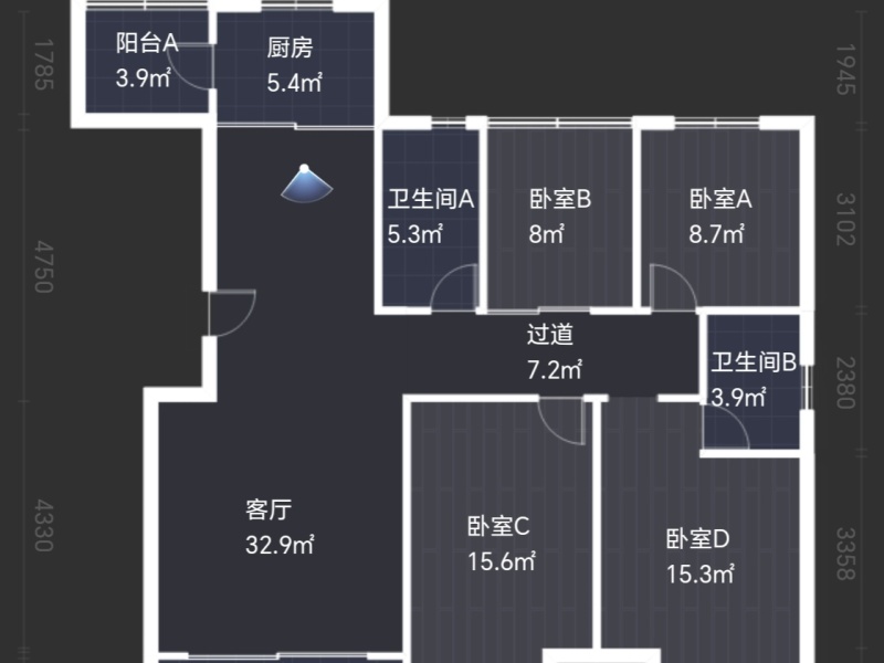 2室2厅 中铁逸都国际B区封面图