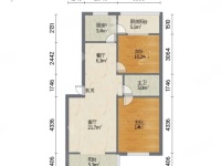 2室2廳1陽臺 時代年華錦華苑戶型圖