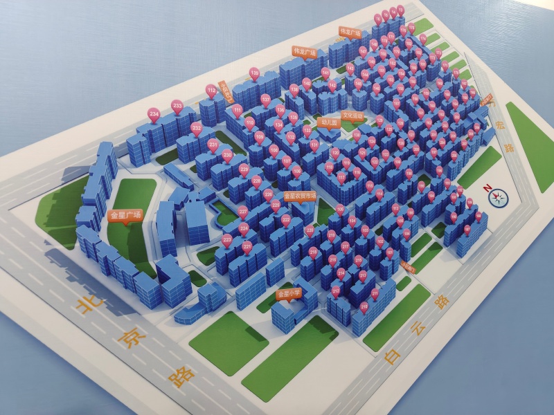 3室2廳1陽(yáng)臺(tái) 金星小區(qū)小區(qū)平面圖