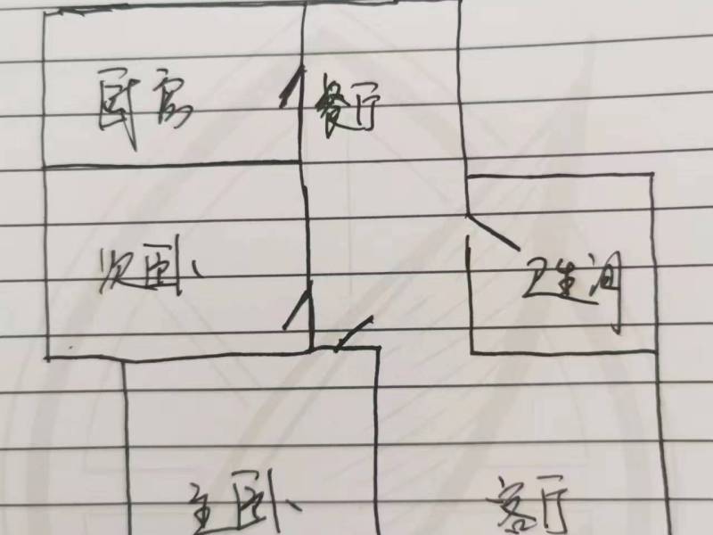 2室2廳1陽臺 銀杏金川戶型圖