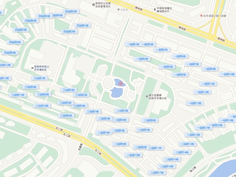 3室2廳1陽(yáng)臺(tái) 月牙塘小區(qū)小區(qū)平面圖