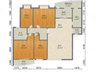 4室2廳 金牛小區(qū)