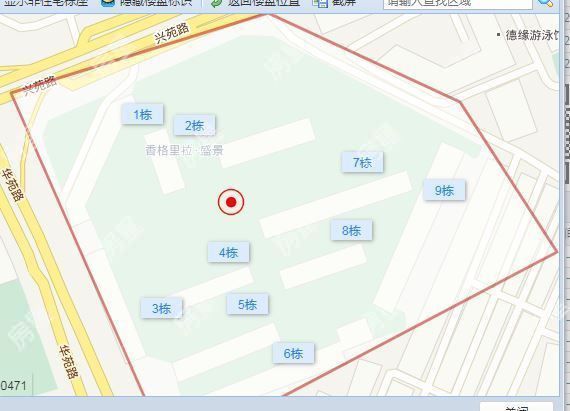 3室2廳1陽臺(tái) 香格里拉盛景小區(qū)平面圖