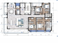 5室3廳3陽臺 華夏四季三期戶型圖
