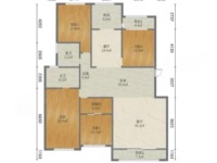 4室2廳2陽臺 珊瑚郡天泰戶型圖