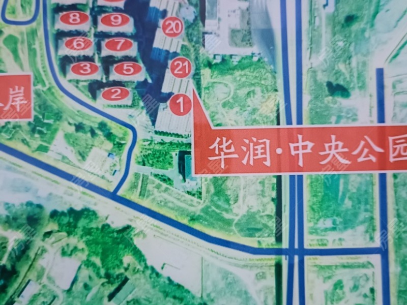华润中央公园小区平面图