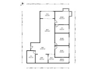 3室2廳2陽(yáng)臺(tái) 未名城A3戶型圖