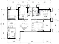 3室2廳2陽臺 濱江俊園塞納組團(tuán)小區(qū)平面圖