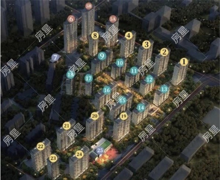 4室2廳2陽(yáng)臺(tái) 君庭云邸A1地塊小區(qū)平面圖