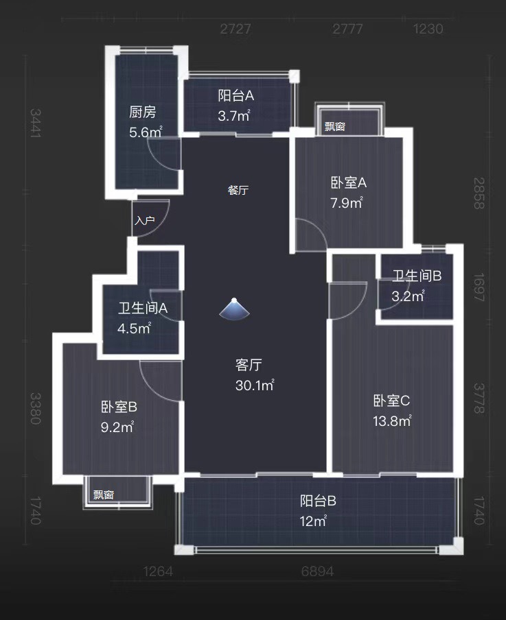 中建龙熙壹号二期户型图