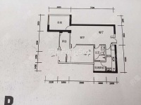 2室2廳1陽臺 七彩俊園戶型圖