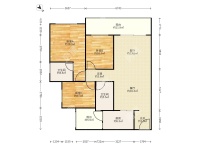 3室2廳1陽臺 中海龍泉公館戶型圖