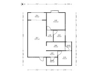 3室2廳1陽(yáng)臺(tái) 昆明湖中壩14號(hào)地塊臻園B區(qū)戶型圖