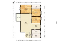 4室2廳2陽臺 玫瑰灣小區(qū)戶型圖