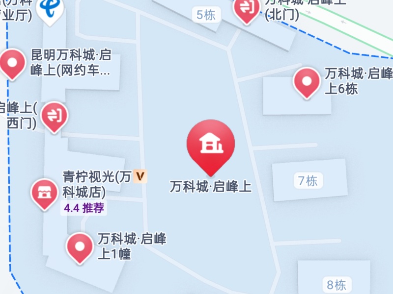 万科城启峰上小区平面图