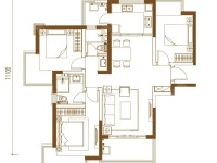 3室2廳 金地星月戶型圖