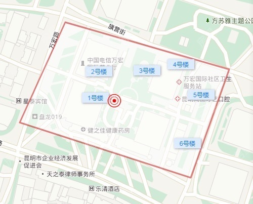 1室1廳1陽(yáng)臺(tái) 萬(wàn)宏國(guó)際一期小區(qū)平面圖