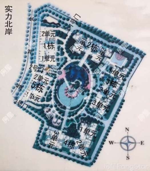 3室2廳1陽(yáng)臺(tái) 實(shí)力北岸小區(qū)平面圖