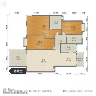 3室2廳2陽臺 理想紅樹灣