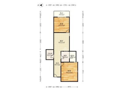 2室2廳1陽臺 萬宏國際三期
