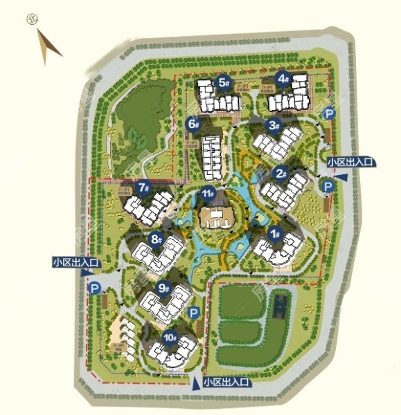 3室2廳2陽臺(tái) 山海灣小區(qū)平面圖