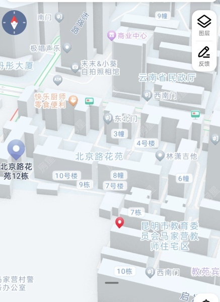 北京路花苑小区平面图