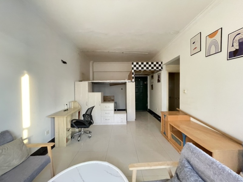 1室1廳1陽(yáng)臺(tái) 江東花城公寓客廳