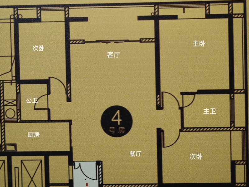 6室4廳2陽(yáng)臺(tái) 云銅時(shí)代之窗戶型圖