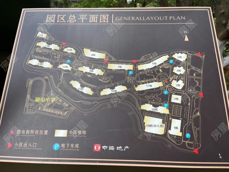 4室2廳1陽臺 中海云著小區(qū)平面圖